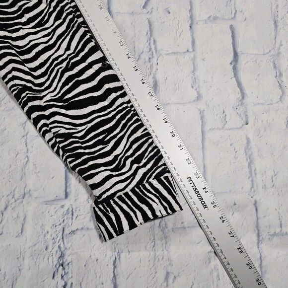 Jones New York Black White Zebra Striped Linen Blend Tunic Top Dress WOMENS 2X - Picture 7 of 10